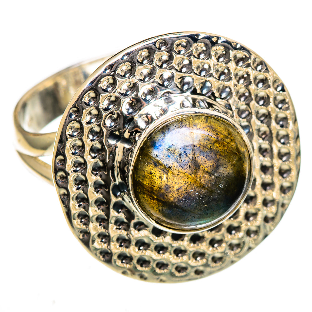 Labradorite Rings handcrafted by Ana Silver Co - RING106699 - Photo 2