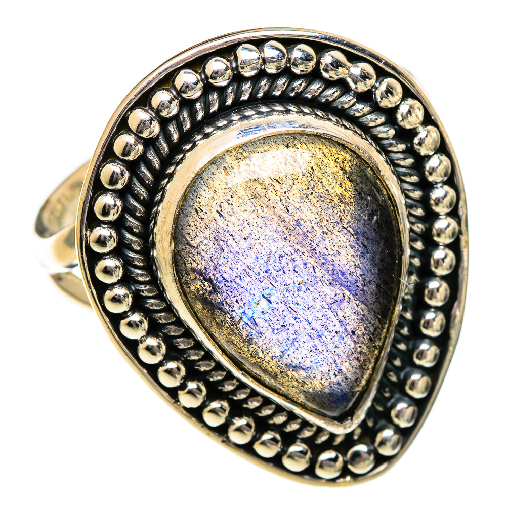 Labradorite Rings handcrafted by Ana Silver Co - RING106701 - Photo 2