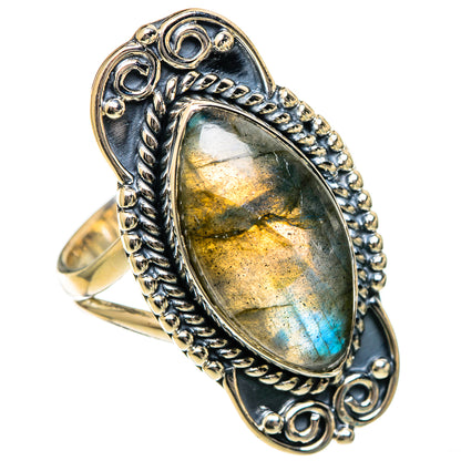 Labradorite Rings handcrafted by Ana Silver Co - RING106704 - Photo 2