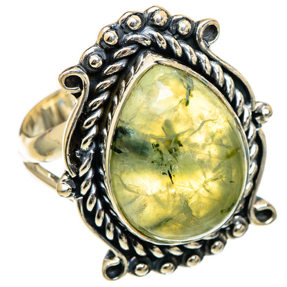 Prehnite Rings handcrafted by Ana Silver Co - RING106709 - Photo 2