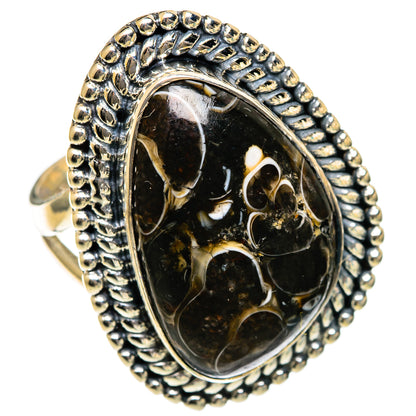 Turritella Agate Rings handcrafted by Ana Silver Co - RING106713 - Photo 2