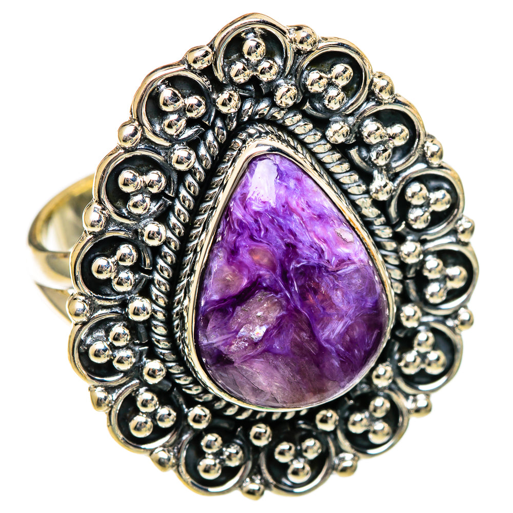 Charoite Rings handcrafted by Ana Silver Co - RING106719 - Photo 2
