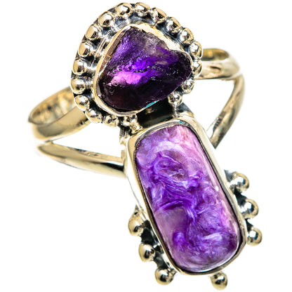 Charoite Rings handcrafted by Ana Silver Co - RING106721 - Photo 2