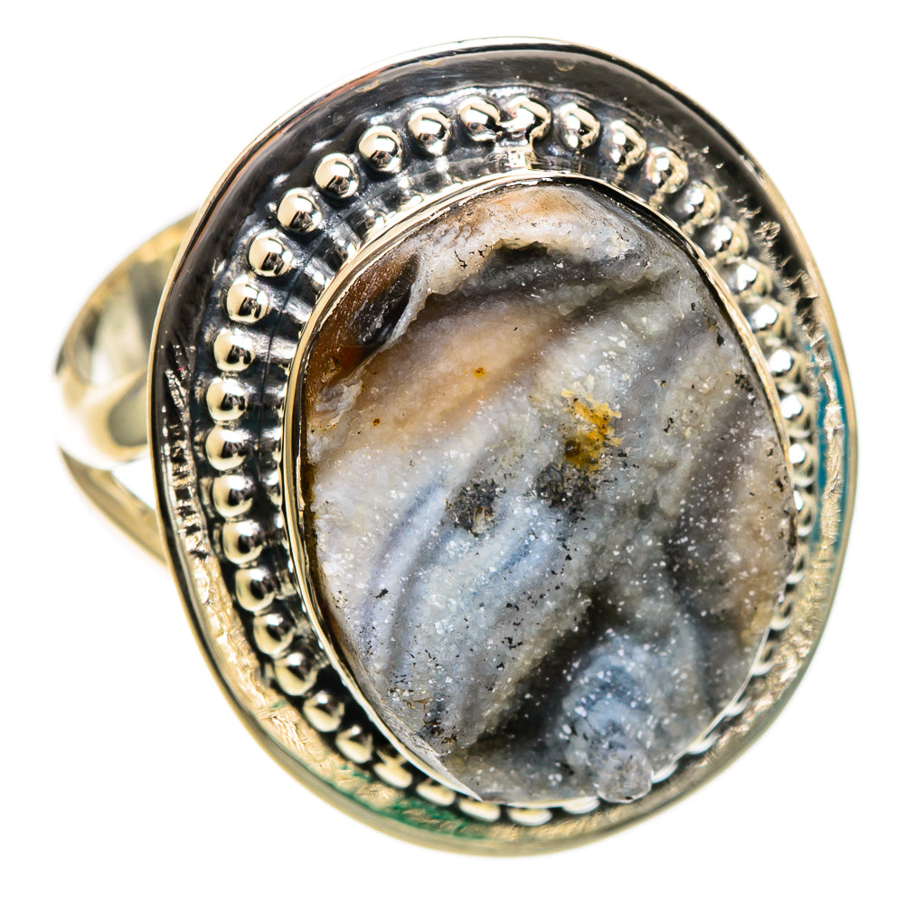 Desert Druzy Rings handcrafted by Ana Silver Co - RING106728 - Photo 2