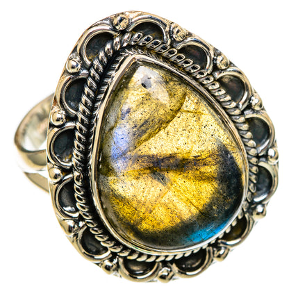 Labradorite Rings handcrafted by Ana Silver Co - RING106729 - Photo 2