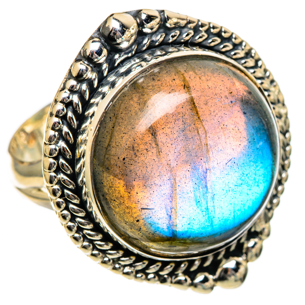 Labradorite Rings handcrafted by Ana Silver Co - RING106736 - Photo 2