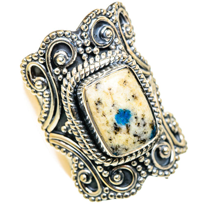 K2 Blue Azurite Rings handcrafted by Ana Silver Co - RING106737 - Photo 2
