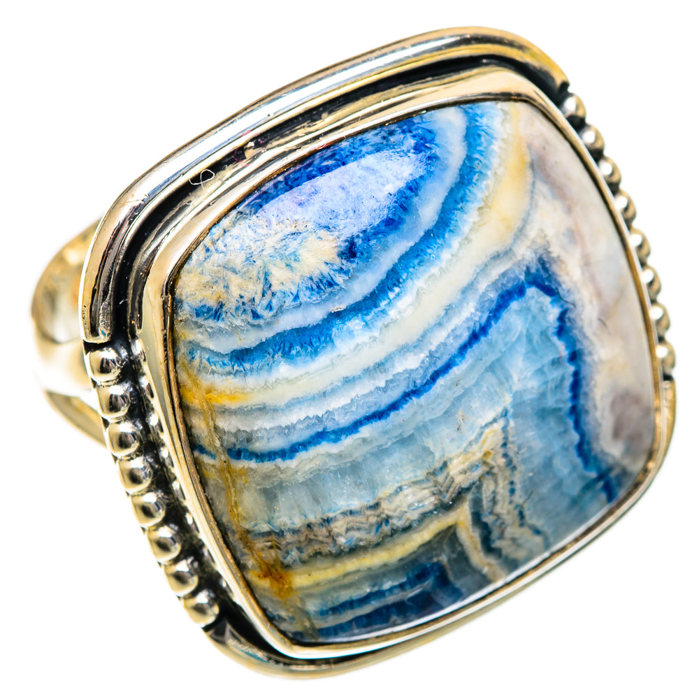 Blue Scheelite Rings handcrafted by Ana Silver Co - RING106740 - Photo 2