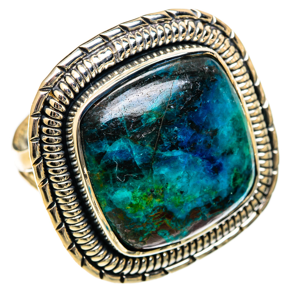 Chrysocolla Rings handcrafted by Ana Silver Co - RING106741 - Photo 2