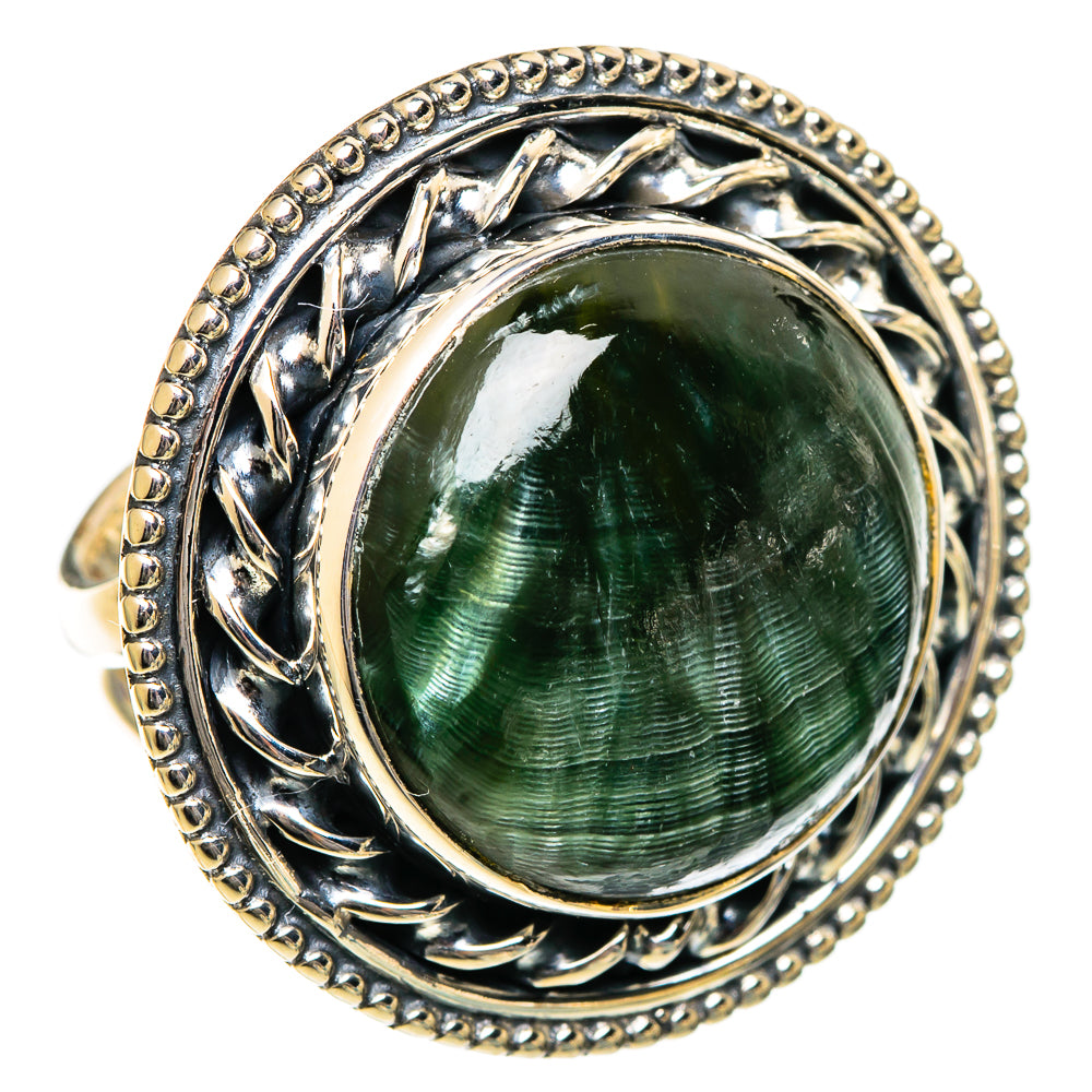 Seraphinite Rings handcrafted by Ana Silver Co - RING106743 - Photo 2
