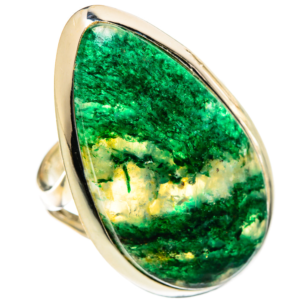 Green Aventurine Rings handcrafted by Ana Silver Co - RING106746 - Photo 2