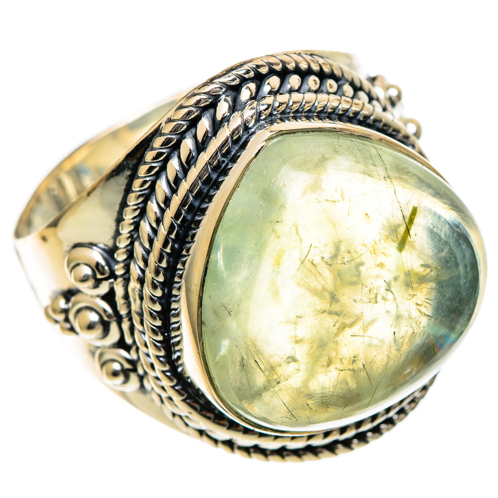 Prehnite Rings handcrafted by Ana Silver Co - RING106749 - Photo 2