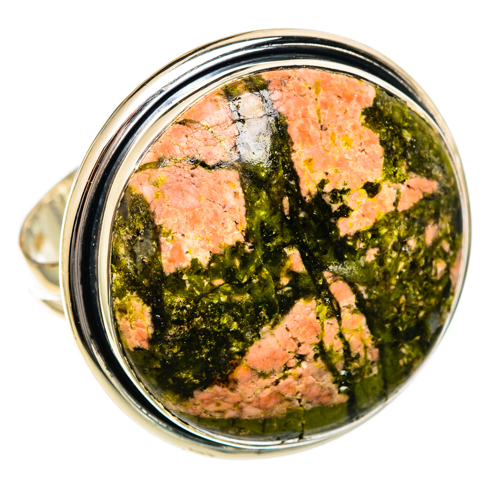 Unakite Rings handcrafted by Ana Silver Co - RING106751 - Photo 2