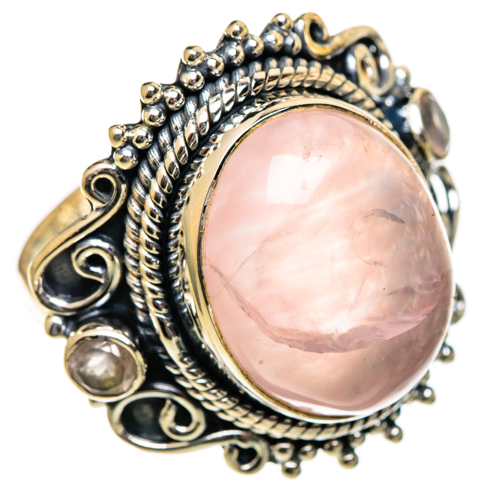 Rose Quartz Rings handcrafted by Ana Silver Co - RING106759 - Photo 2