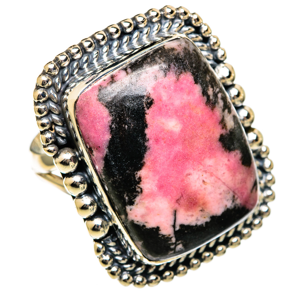 Rhodonite Rings handcrafted by Ana Silver Co - RING106760 - Photo 2