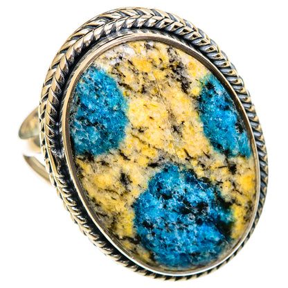 K2 Blue Azurite Rings handcrafted by Ana Silver Co - RING106778 - Photo 2