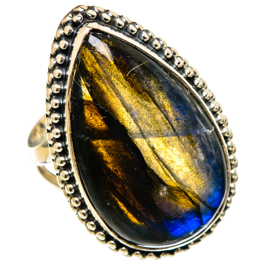 Labradorite Rings handcrafted by Ana Silver Co - RING106782 - Photo 2