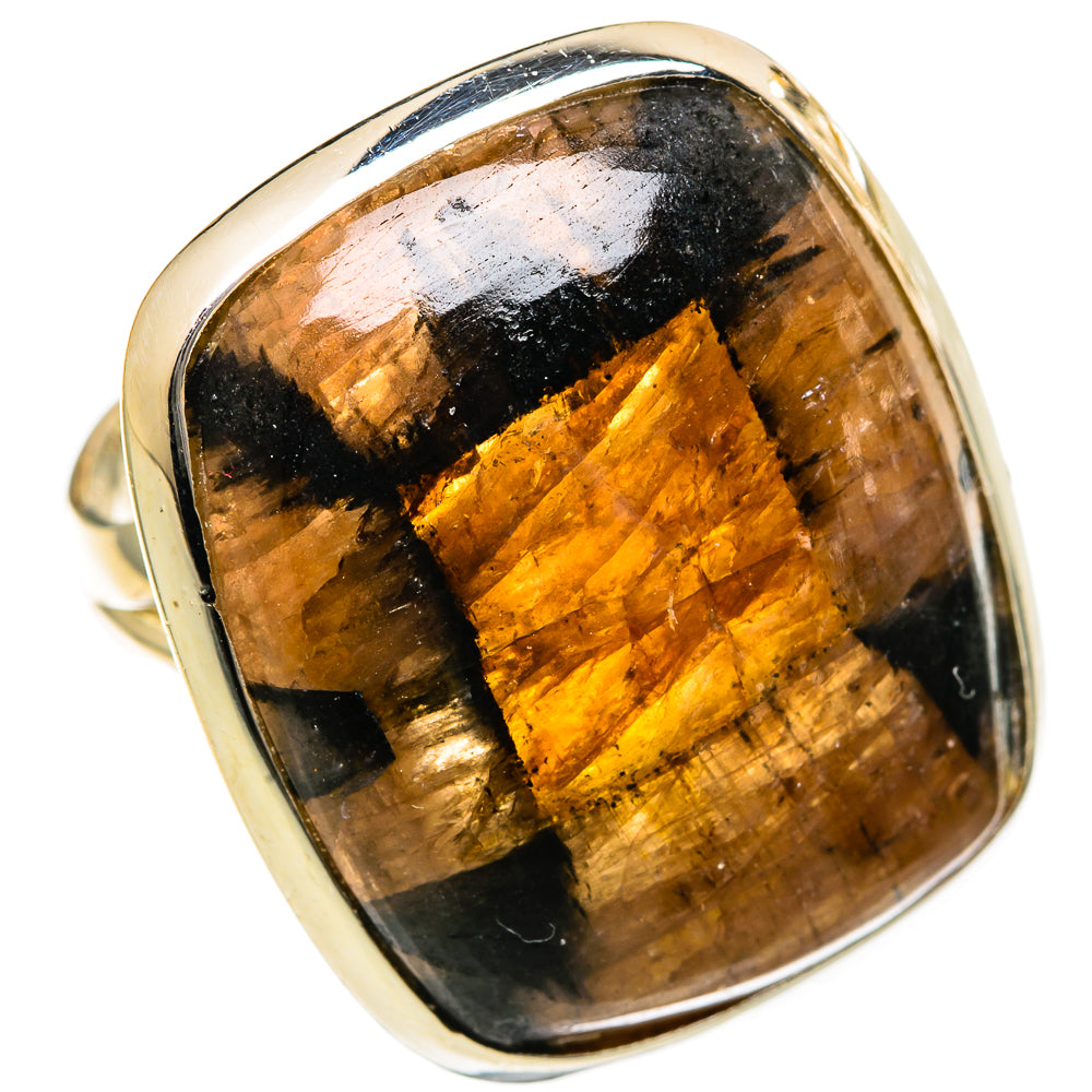 Chiastolite Rings handcrafted by Ana Silver Co - RING106801 - Photo 2