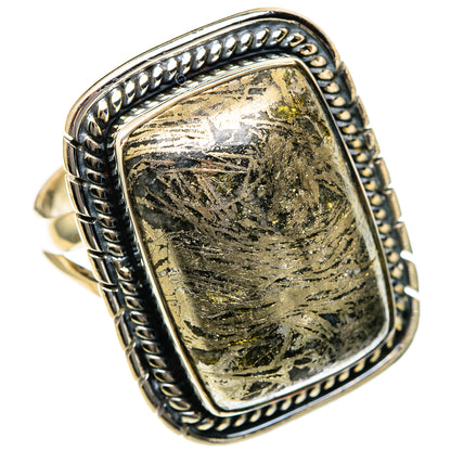 Pyrite Agate Rings handcrafted by Ana Silver Co - RING106811 - Photo 2