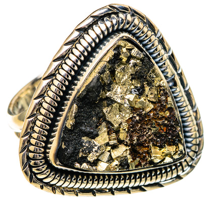 Pyrite Rings handcrafted by Ana Silver Co - RING106812 - Photo 2