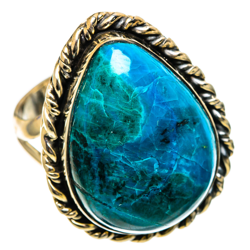 Chrysocolla Rings handcrafted by Ana Silver Co - RING106821 - Photo 2