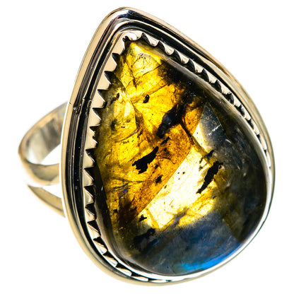 Labradorite Rings handcrafted by Ana Silver Co - RING106823 - Photo 2