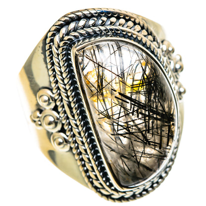 Tourmalinated Quartz Rings handcrafted by Ana Silver Co - RING106829 - Photo 2