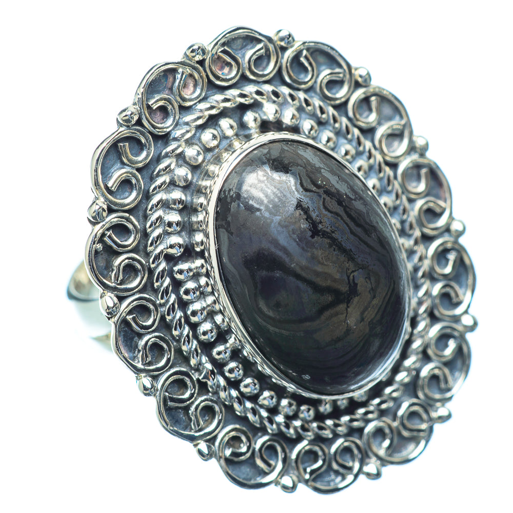 Psilomelane Rings handcrafted by Ana Silver Co - RING10683