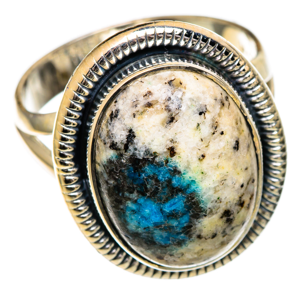 K2 Blue Azurite Rings handcrafted by Ana Silver Co - RING106834 - Photo 2
