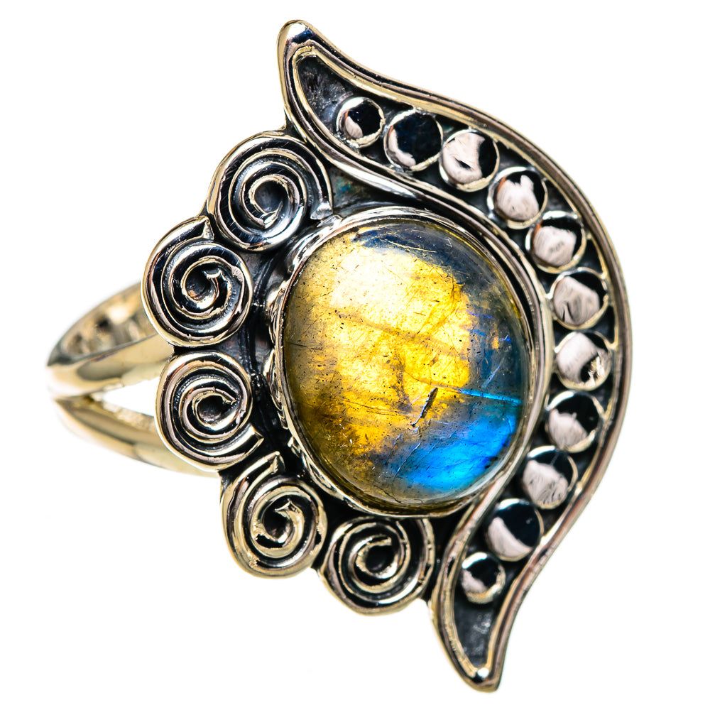 Labradorite Rings handcrafted by Ana Silver Co - RING106836 - Photo 2