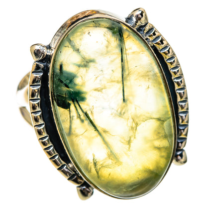 Prehnite Rings handcrafted by Ana Silver Co - RING106838 - Photo 2