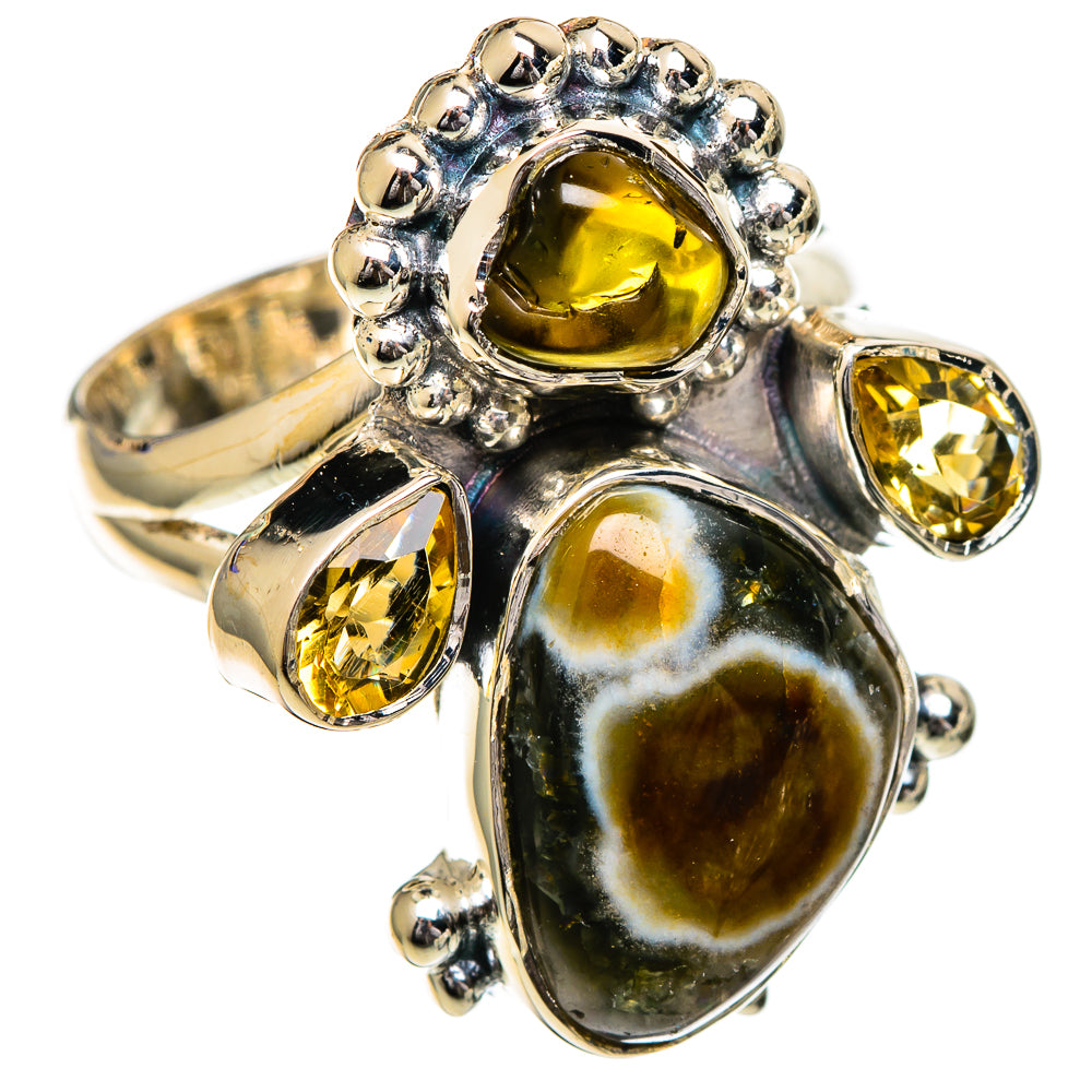 Ocean Jasper Rings handcrafted by Ana Silver Co - RING106844 - Photo 2