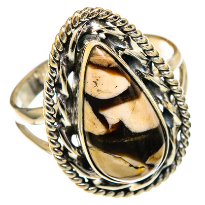 Peanut Wood Jasper Rings handcrafted by Ana Silver Co - RING106846 - Photo 2