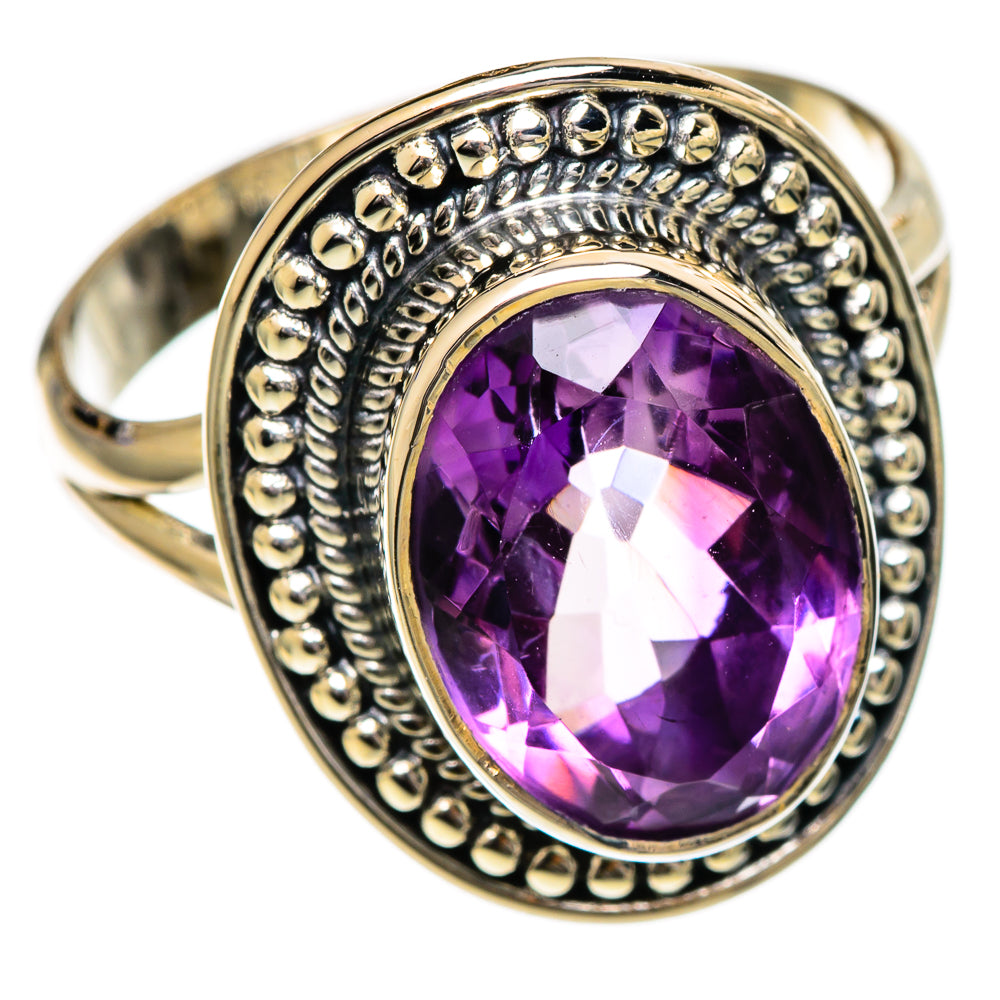 Amethyst Rings handcrafted by Ana Silver Co - RING106856 - Photo 2