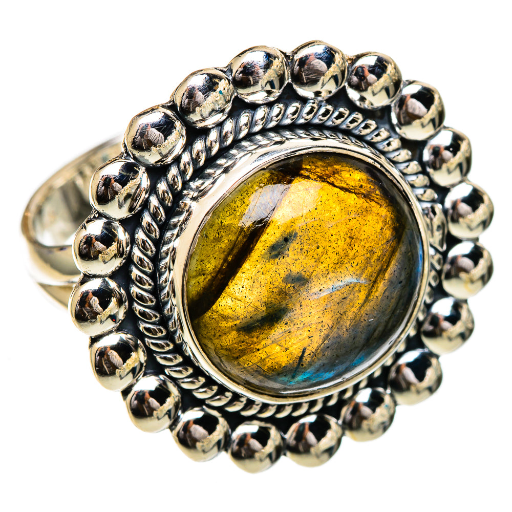 Labradorite Rings handcrafted by Ana Silver Co - RING106871 - Photo 2