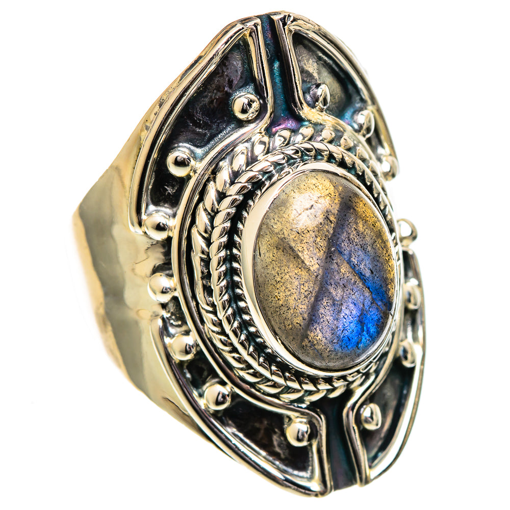 Labradorite Rings handcrafted by Ana Silver Co - RING106873 - Photo 2