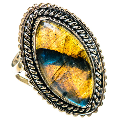Labradorite Rings handcrafted by Ana Silver Co - RING106876 - Photo 2