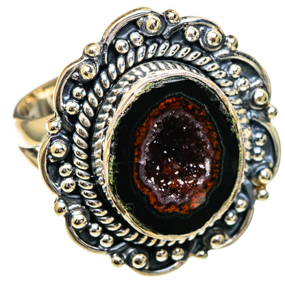 Coconut Geode Druzy Rings handcrafted by Ana Silver Co - RING106883 - Photo 2
