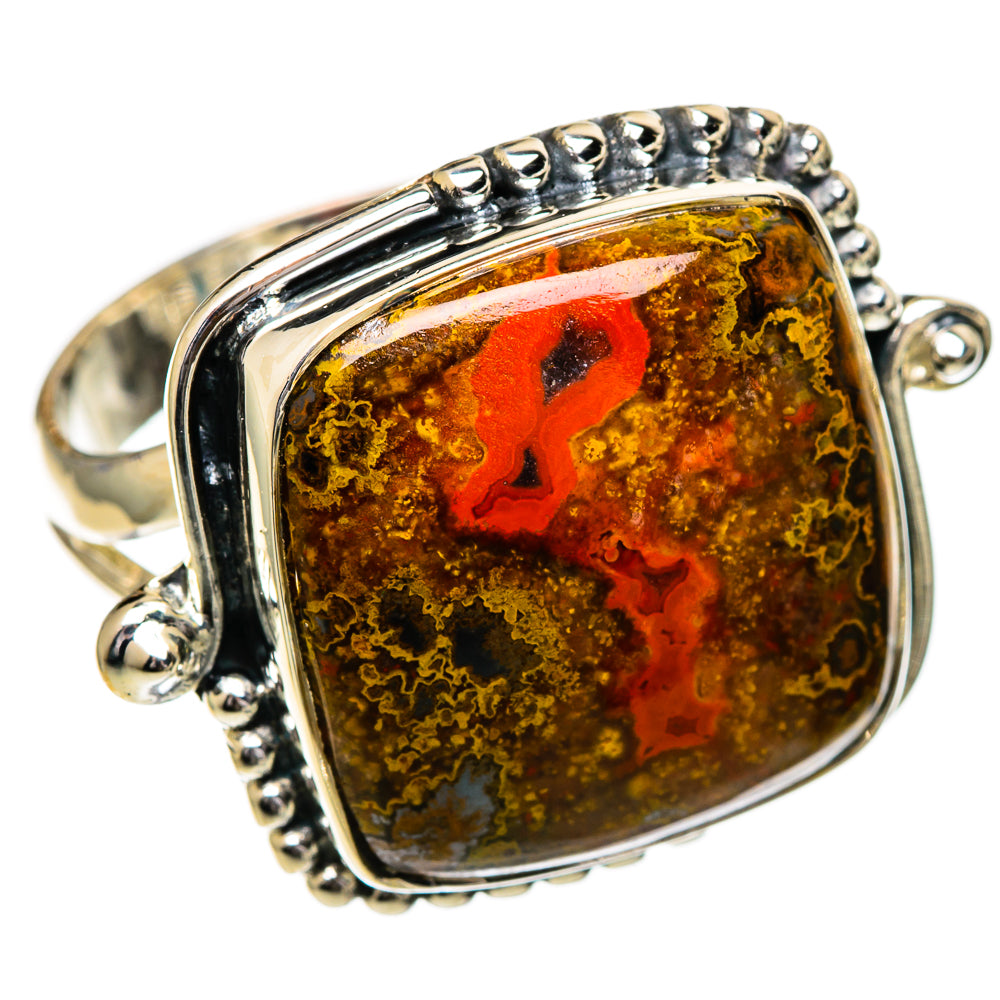 Moroccan Agate Rings handcrafted by Ana Silver Co - RING106886 - Photo 2