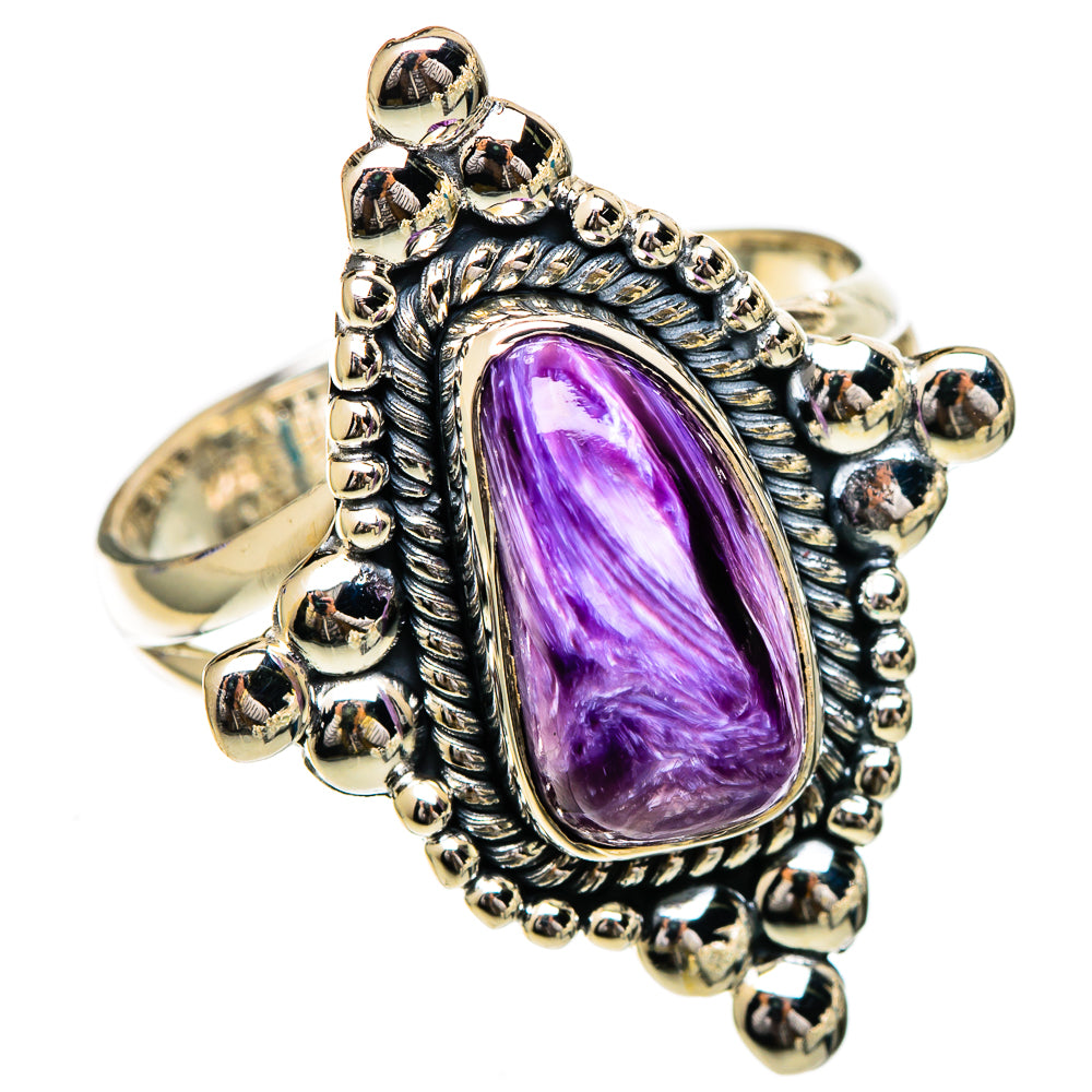 Charoite Rings handcrafted by Ana Silver Co - RING106893 - Photo 2