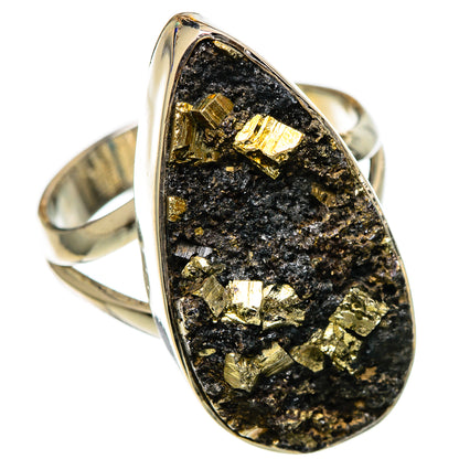 Pyrite Rings handcrafted by Ana Silver Co - RING106898 - Photo 2