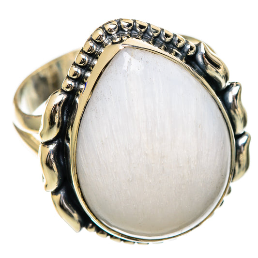 White Scolecite Rings handcrafted by Ana Silver Co - RING106901 - Photo 2