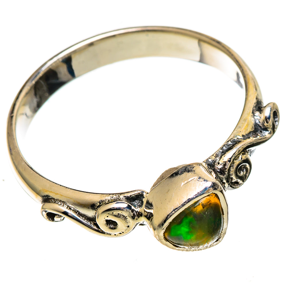 Ethiopian Opal Rings handcrafted by Ana Silver Co - RING106904 - Photo 2