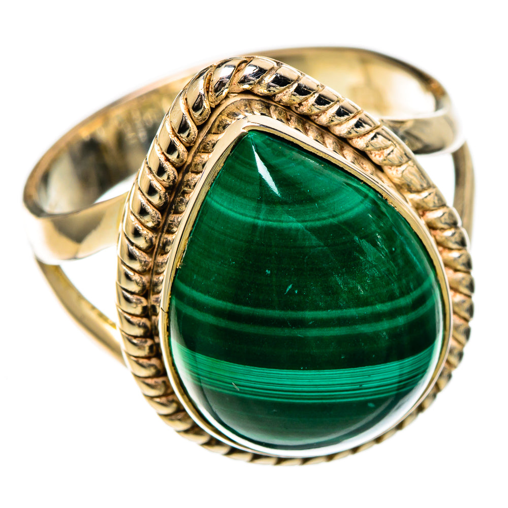 Malachite Rings handcrafted by Ana Silver Co - RING106917 - Photo 2