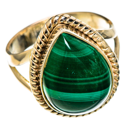 Malachite Rings handcrafted by Ana Silver Co - RING106917 - Photo 2