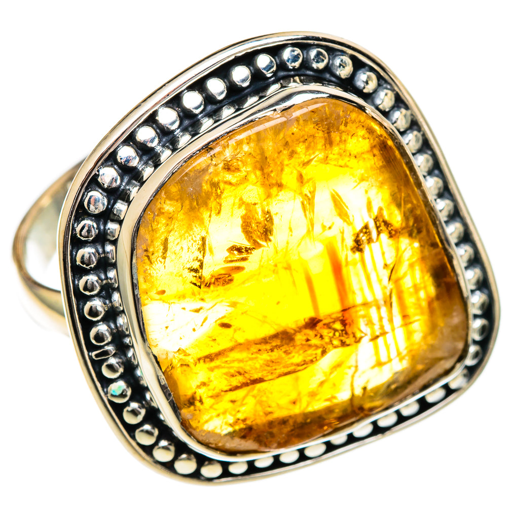 Citrine Rings handcrafted by Ana Silver Co - RING106930 - Photo 2