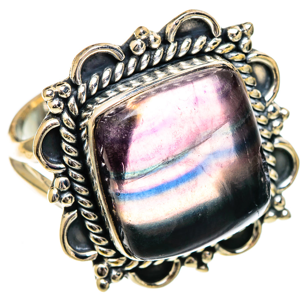 Fluorite Rings handcrafted by Ana Silver Co - RING106933 - Photo 2