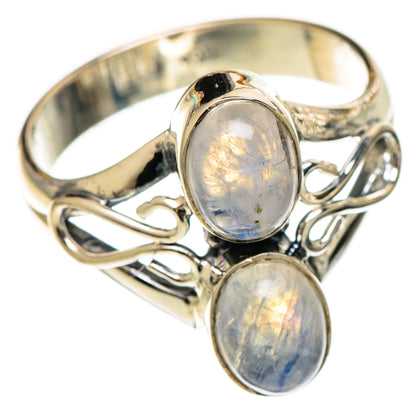 Rainbow Moonstone Rings handcrafted by Ana Silver Co - RING106941 - Photo 2