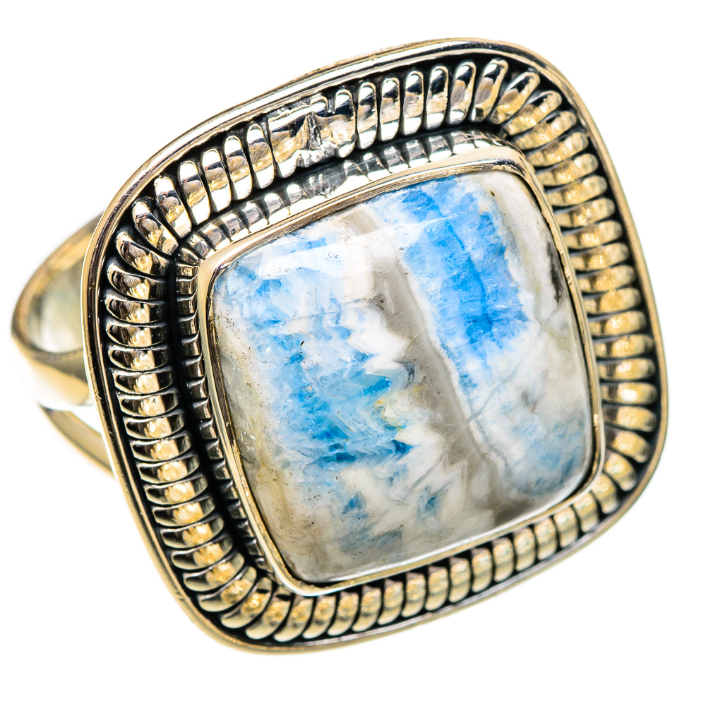 Blue Scheelite Rings handcrafted by Ana Silver Co - RING106953 - Photo 2