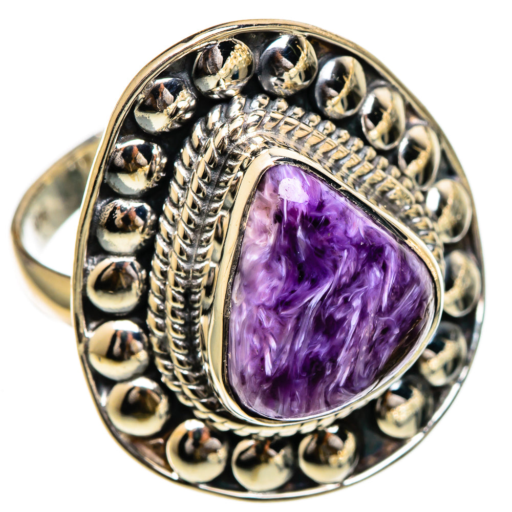 Charoite Rings handcrafted by Ana Silver Co - RING106974 - Photo 2